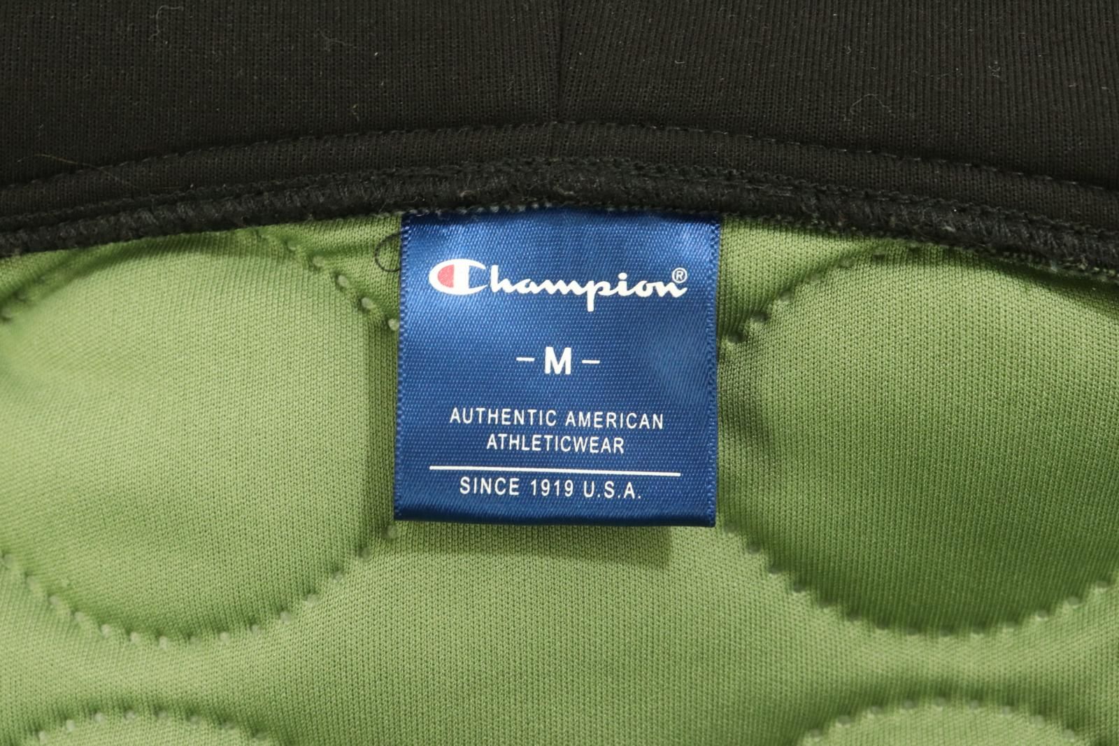 【中古】 CHAMPION メンズ中綿ジャケット M ZIP HOODED JACKET CHAMPION M カーキ