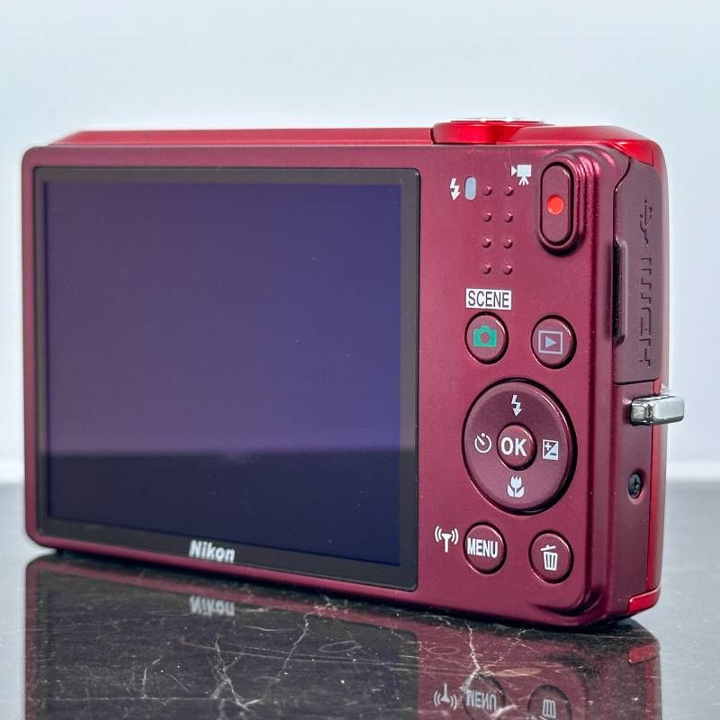 美品】Nikon COOLPIX S6800 レッド コンデジ デジカメ 1602万画素 光学