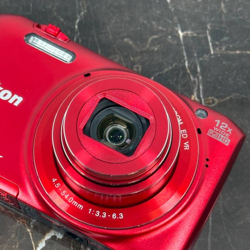 美品】Nikon COOLPIX S6800 レッド コンデジ デジカメ 1602万画素 光学