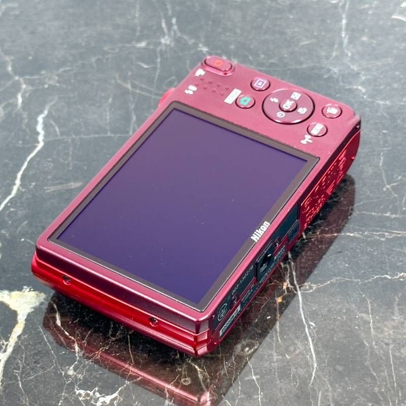 美品】Nikon COOLPIX S6800 レッド コンデジ デジカメ 1602万画素 光学