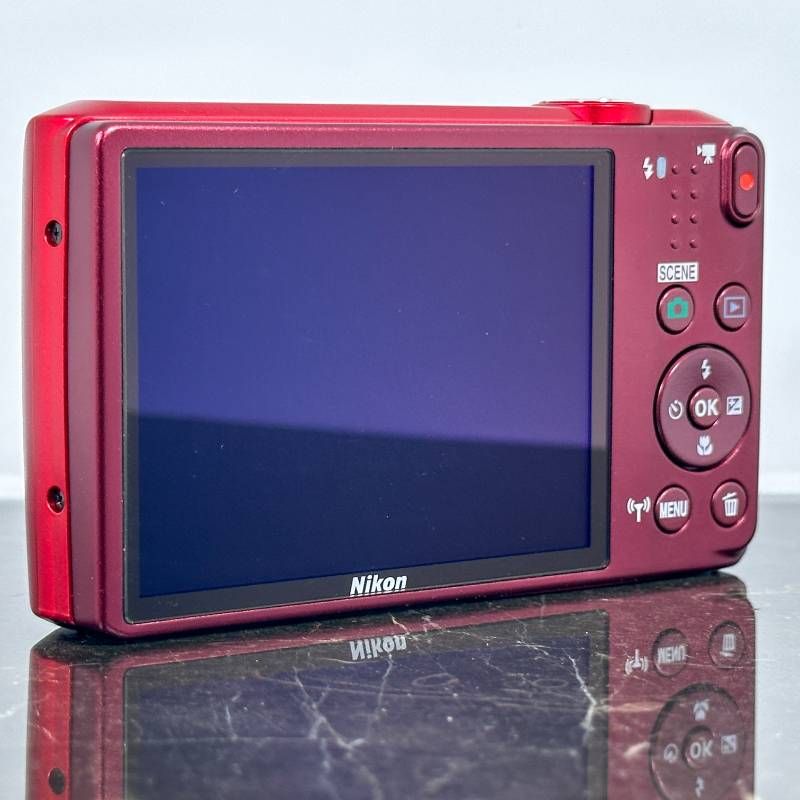 美品】Nikon COOLPIX S6800 レッド コンデジ デジカメ 1602万画素 光学