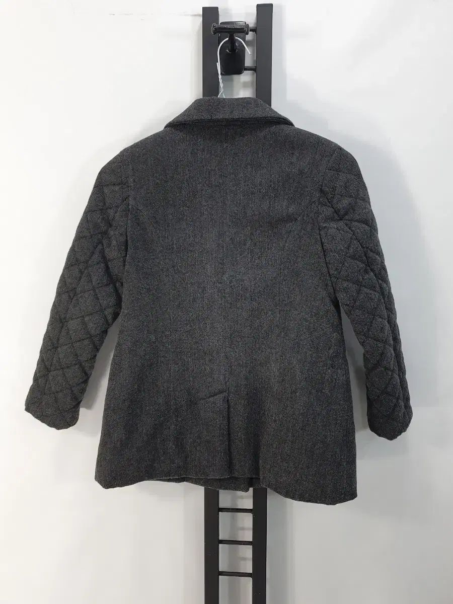 クロエ キッズ コート ダイヤ キルティング ウール ジャケット グレー 8y