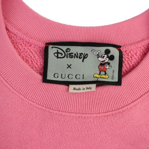 グッチ GUCCI × ディズニー Disney ミッキー スウェット トレーナー プルオーバー 長袖 プリント XS ピンク 469250 BM トレーナー スウェット トップス