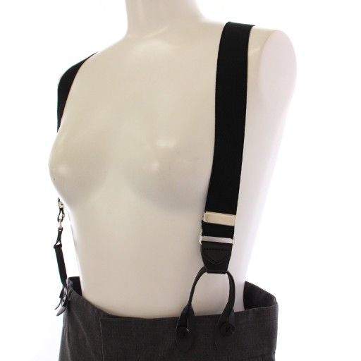 ロエフ LOEFF LF TW B STN SPDE TRS サスペンダーパンツ ジップフライ 1 グレー 8814-299-0180 BM DECORATOM_COM_BR