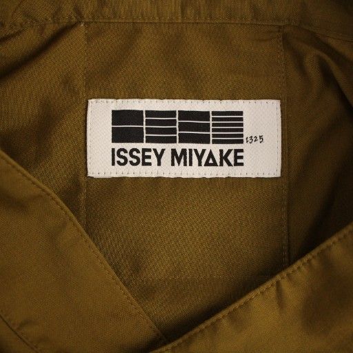  イッセイミヤケ ISSEY MIYAKE 132 5. ロングシャツ ブラウス 七分袖 スタンド 3 カーキ BM 長袖 シャツ ブラウス