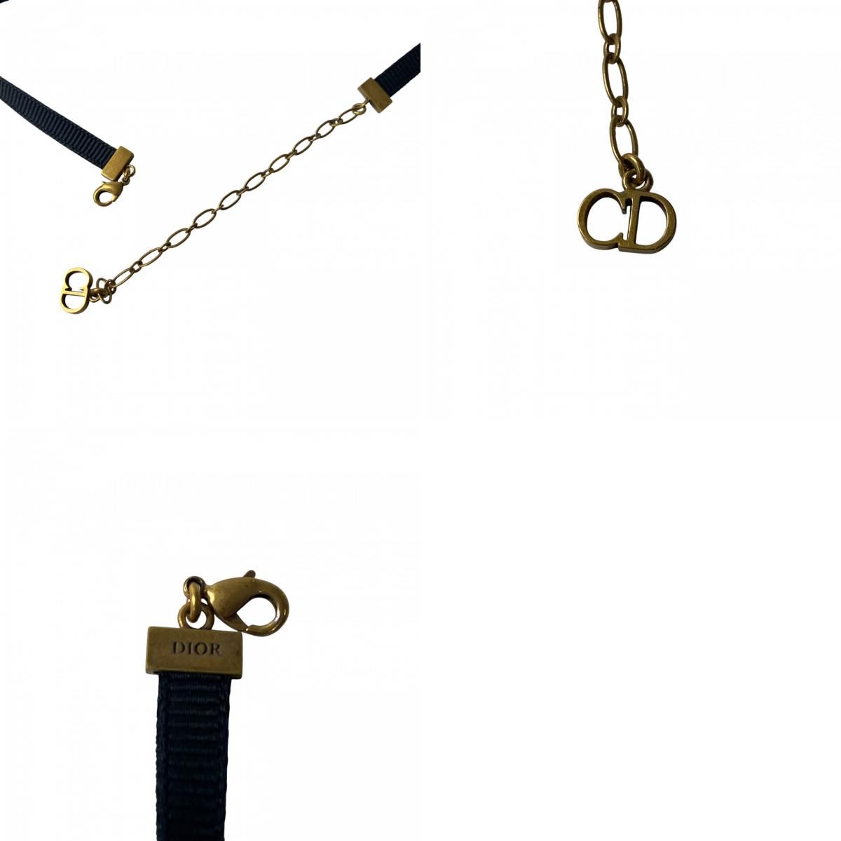 ディオール J.A DIOR レディース チョーカー ゴールド ブラック FORTGASGNV_COM_BR