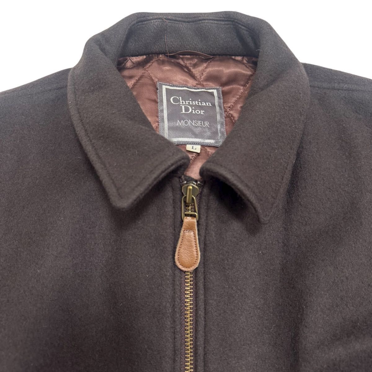 希少　Christian Dior ブラウン　ブルゾン　 ジャケット ✨90's y2k 美品✨Christian Dior MONSIEUR ウール フライト