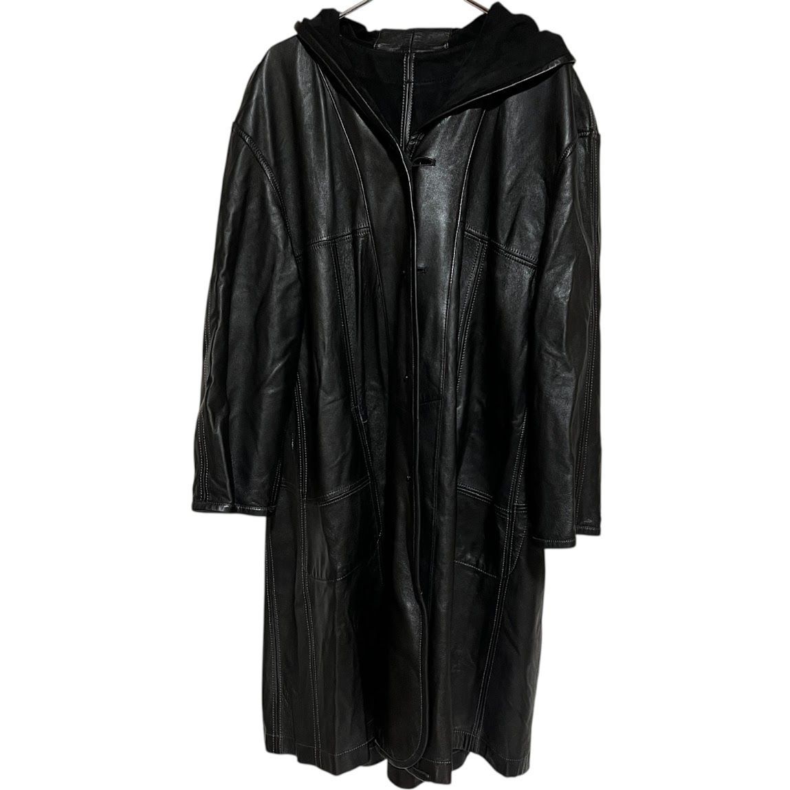 Z1577KIOFIX レザー ジャケット コート アウター ブラック ラム メンズ