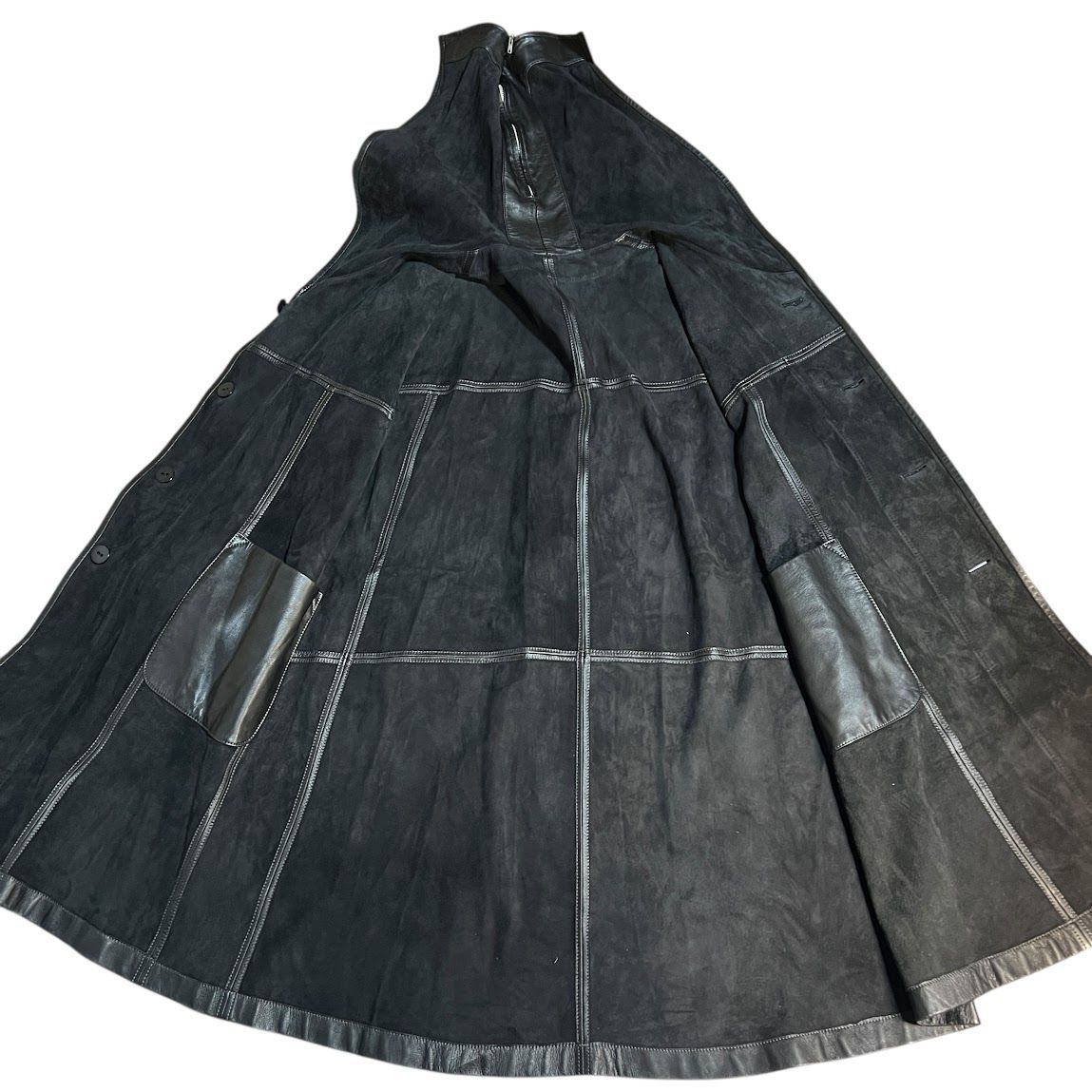 Z1577KIOFIX レザー ジャケット コート アウター ブラック ラム メンズ