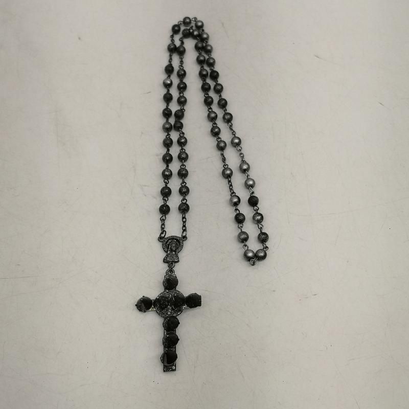 ★1点物★ジャンポールゴルチエ★バッファロークロスカルマロザリオネックレス 一点物】ジャンポールゴルチエ ネックレス バッファロースカル 南京錠