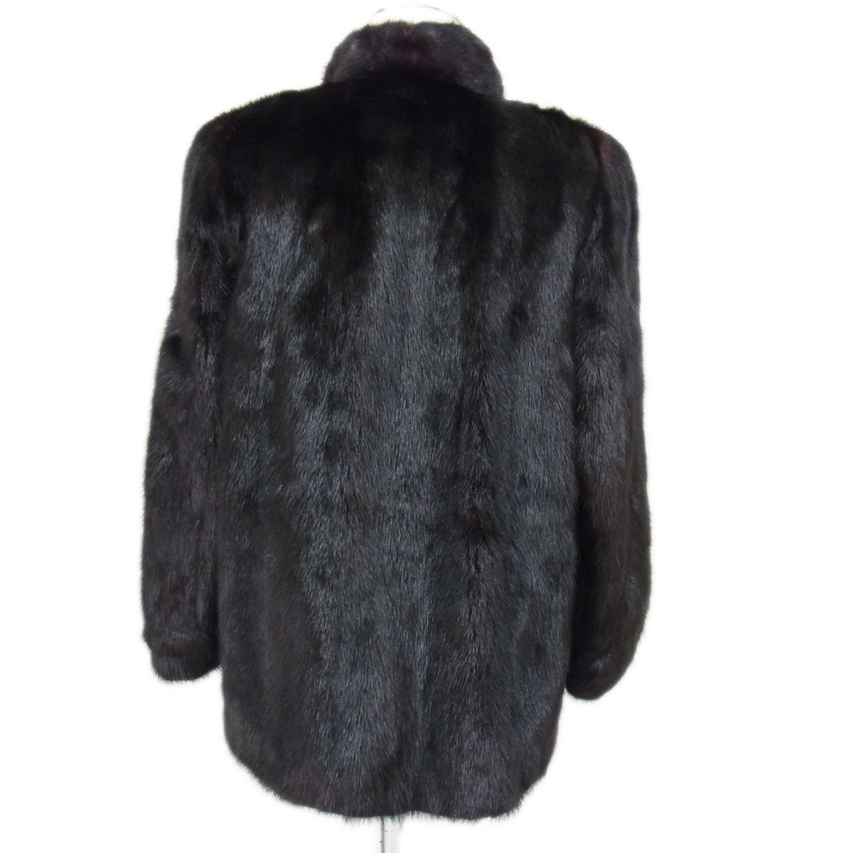 【タグ付き】エレガンスエル ミンク Elegance L fur 黒 毛皮 美品◇ELEGANCE L fur ブラックミンク 毛皮コート 高級 毛艶 毛並み
