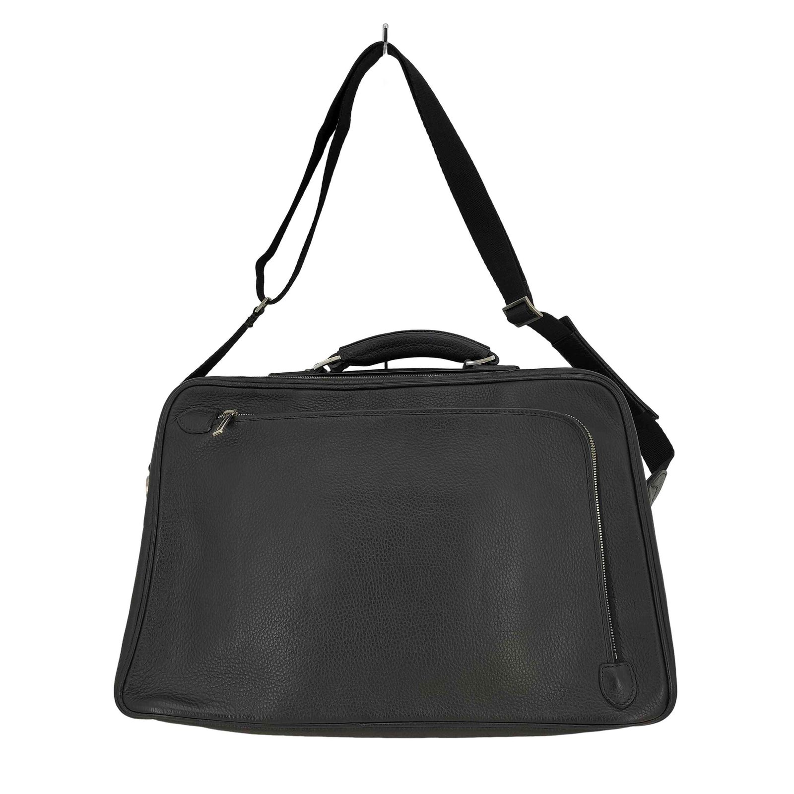 エルメネジルドゼニア Ermenegildo Zegna 2way シボ革 レザー ショルダー ブリーフケース メンズ 表記無