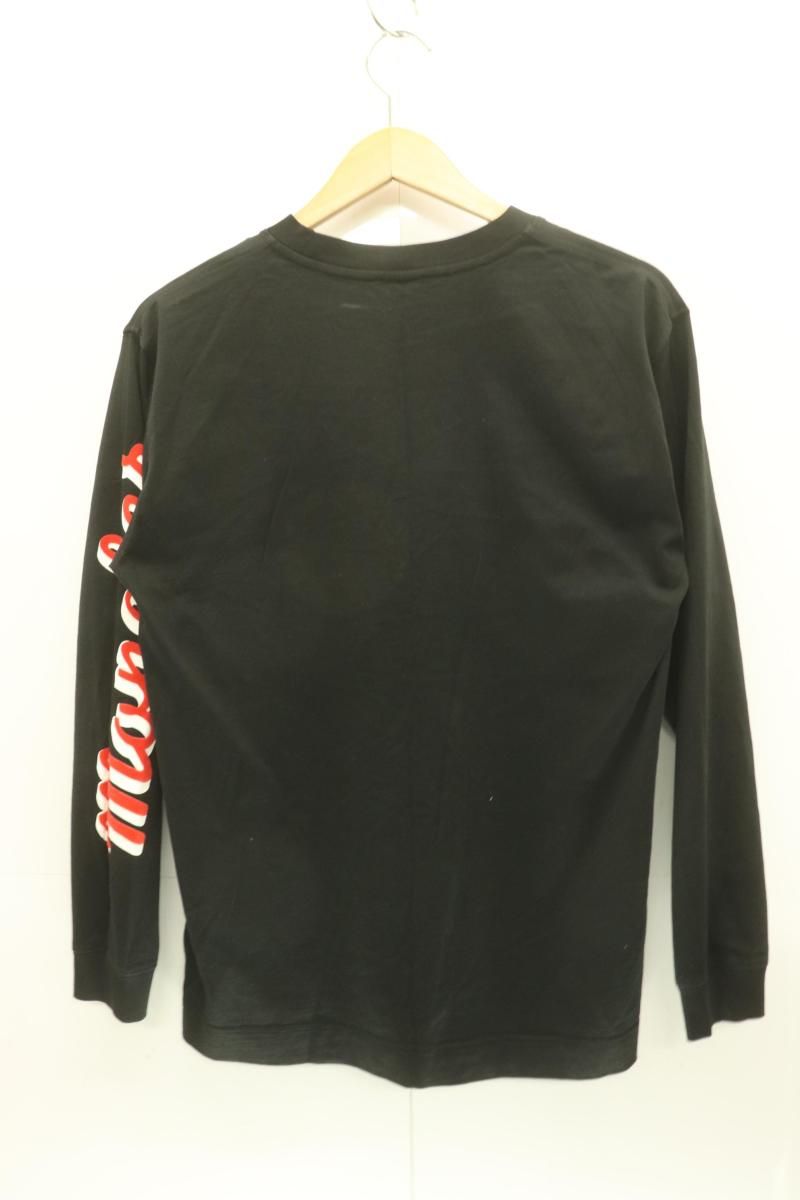 MONCLER メンズロンT M T-SHIRT GIROCOLLO M LUNGA MONCLER M 黒