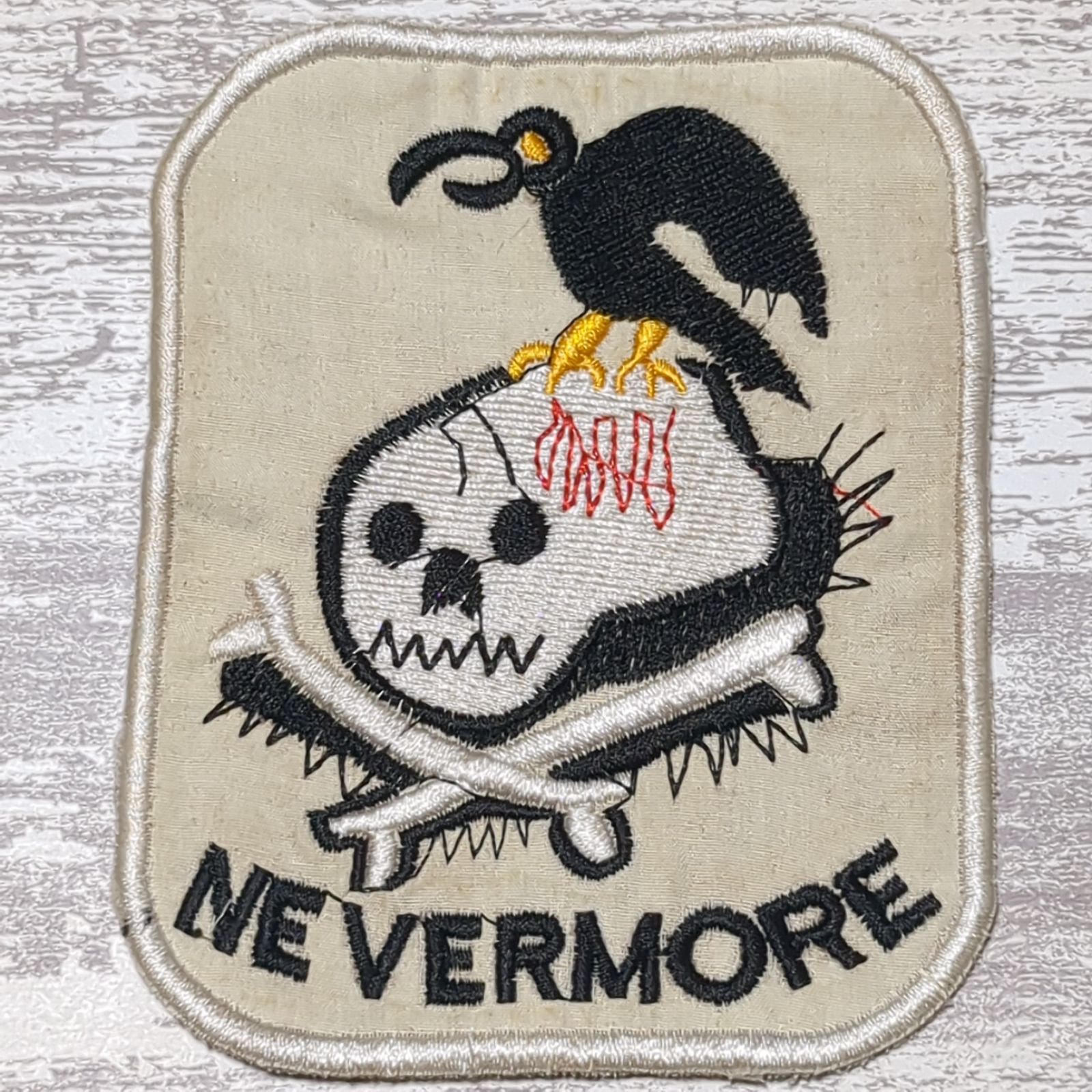 大サイズ】BIG DS33 スカル ドクロ 骸骨 ベトナム 戦争 ワッペン 1枚