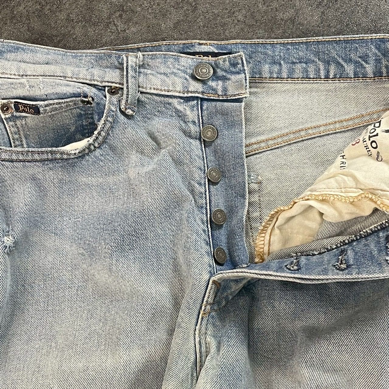 POLO RALPH LAUREN Damage Tapered Jeans ポロラルフローレン デニム