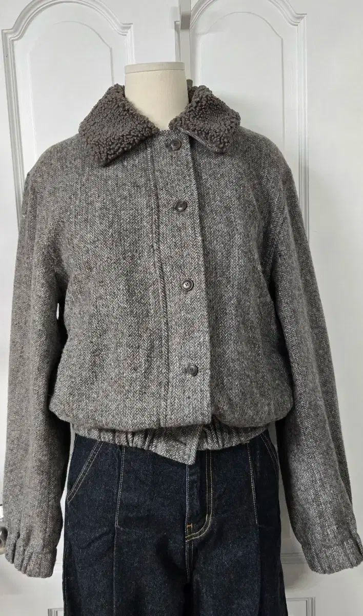 ジュン バイ ジュンケイ ヘリンボーン ショートジャケット GULLKHAN_COM