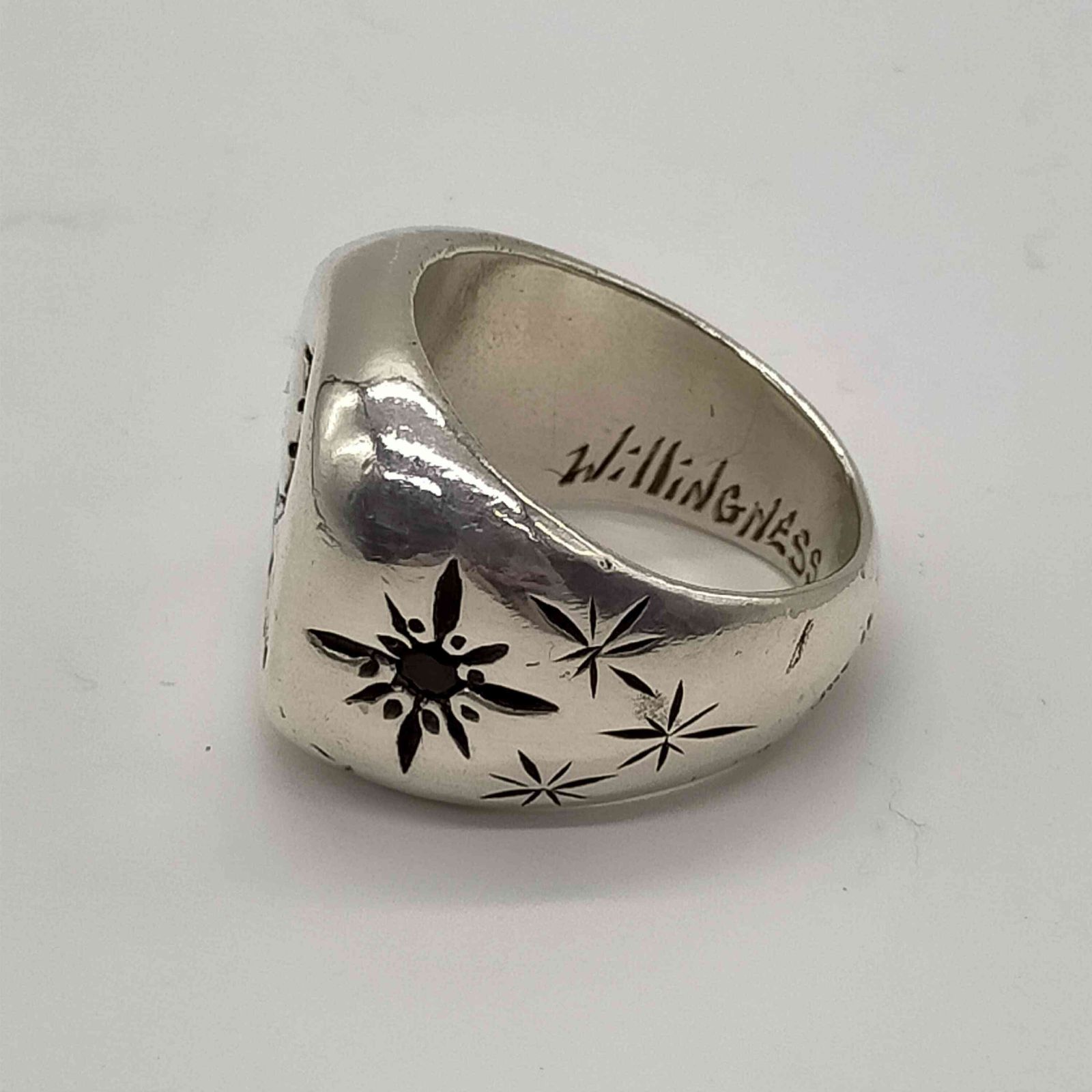 ビルウォールレザー BILL WALL LEATHER 00S ♯18 PIRATE RING パイレーツ リング SV925 ルビー メンズ 18.5号