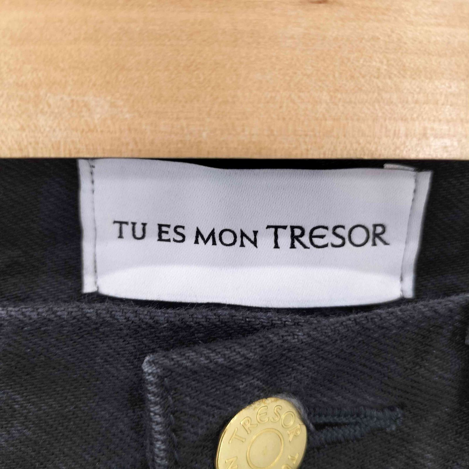 トゥエモントレゾア Tu es mon TRESOR × ё BIOTOP Stalght Soft Flare Denim LG28 ソフトフ ジッパーフライ デニムパンツ レディース 24 DECORATOM_COM_BR