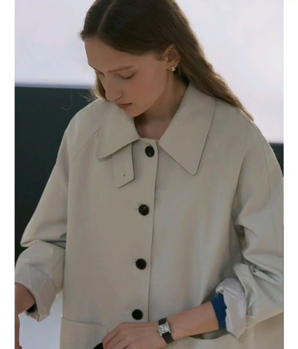 URAGO ハーフ トレンチコート ナチュラル S GULLKHAN_COM