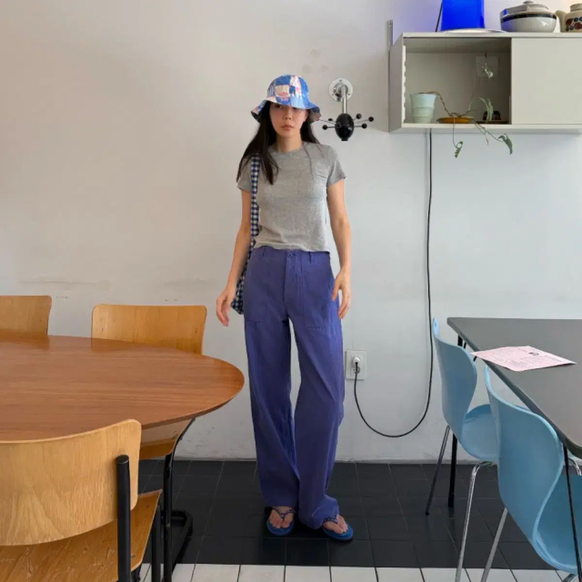 フレンチコットンベイカーパンツ