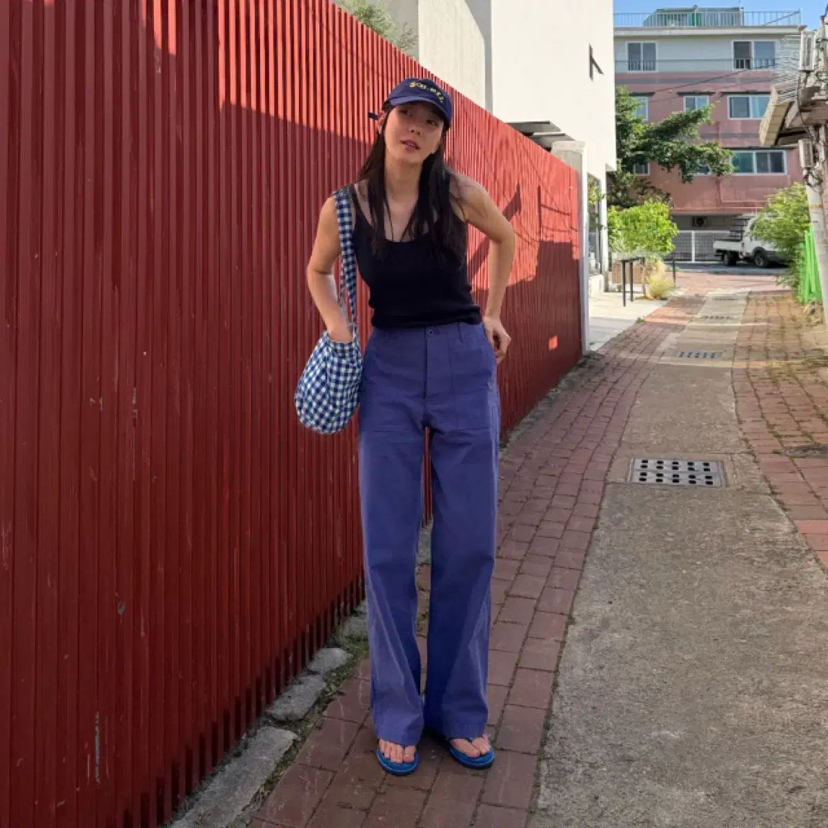 フレンチコットンベイカーパンツ