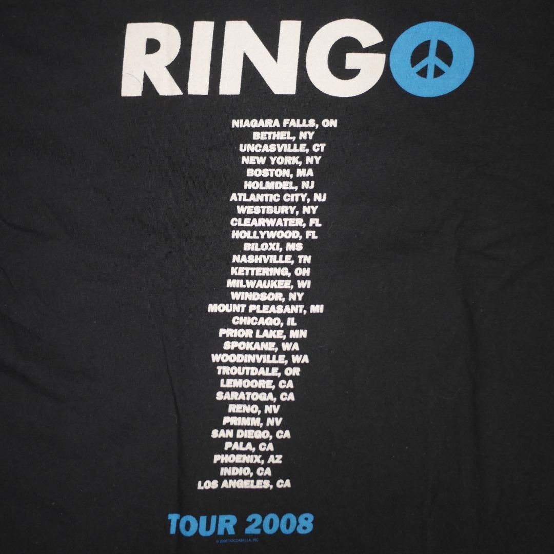 M】00s Ringo Starr リンゴスター 2008 Tour Tシャツ - メルカリ