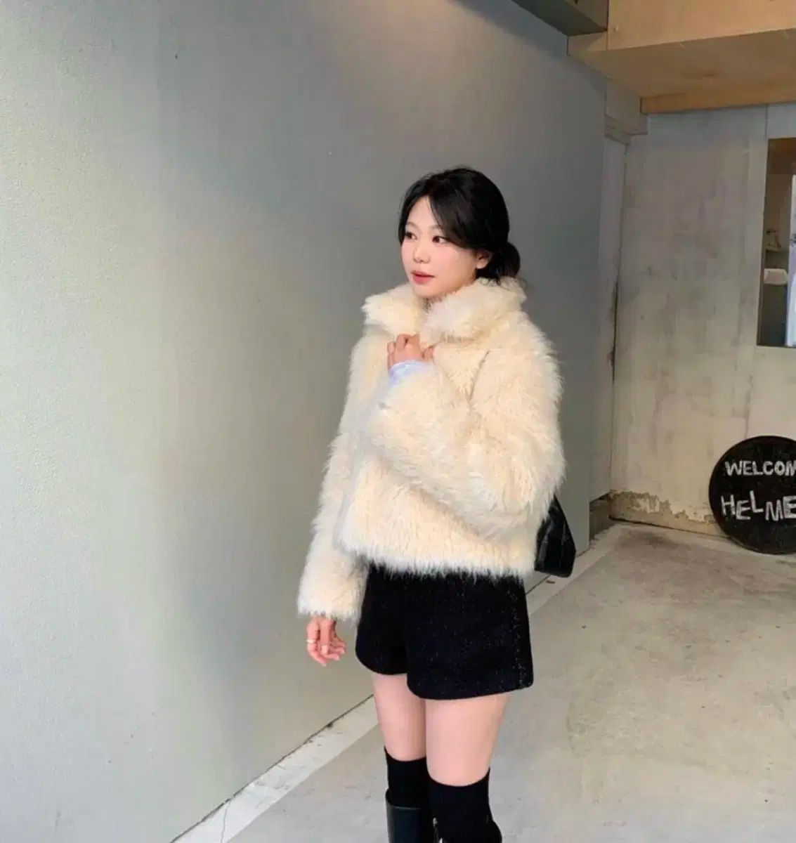 リエット ベルリン ファージャケット アイボリー GULLKHAN_COM