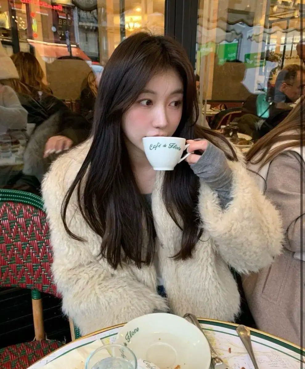 リエット ベルリン ファージャケット アイボリー