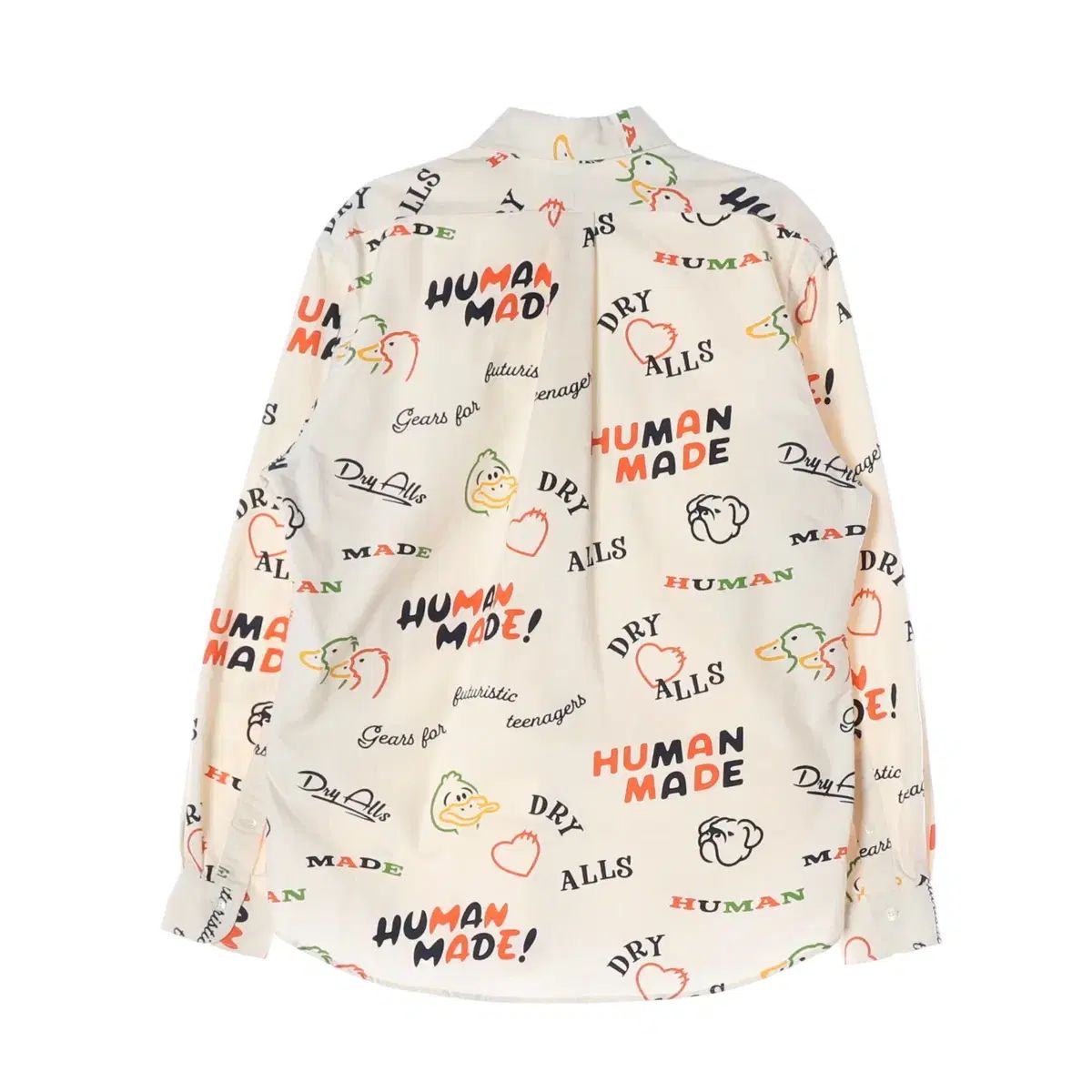 HUMAN MADE ヒューマンメイド ダック プリンティング ボタン ダウン オーバーサイズ 長袖 シャツ L