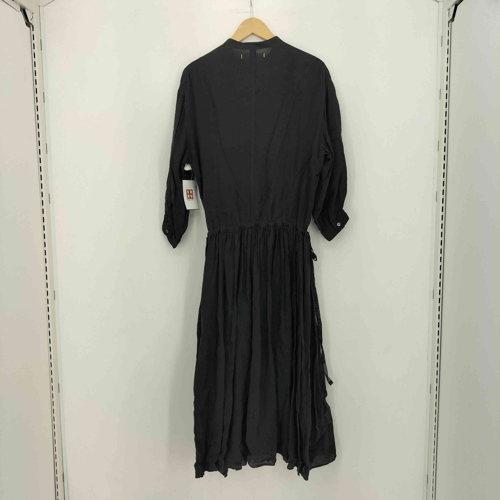 スズキタカユキ suzuki takayuki キュプラ ギャザー シャツ ワンピース ドレス レディース 表記無