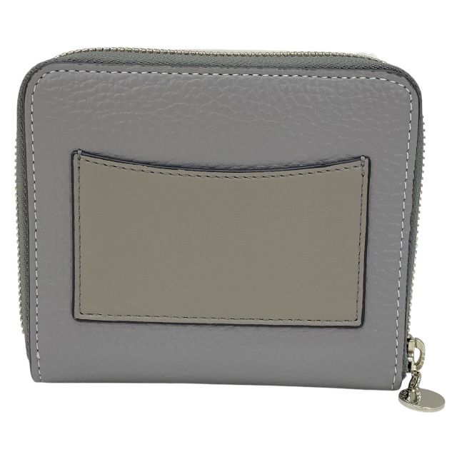 ステラマッカートニー 7 P 0009 二つ折り財布 財布 ラウンドファスナー ウォレット ステラロゴ レザー グレー Stella McCartney レディース 上品 感 エレガント