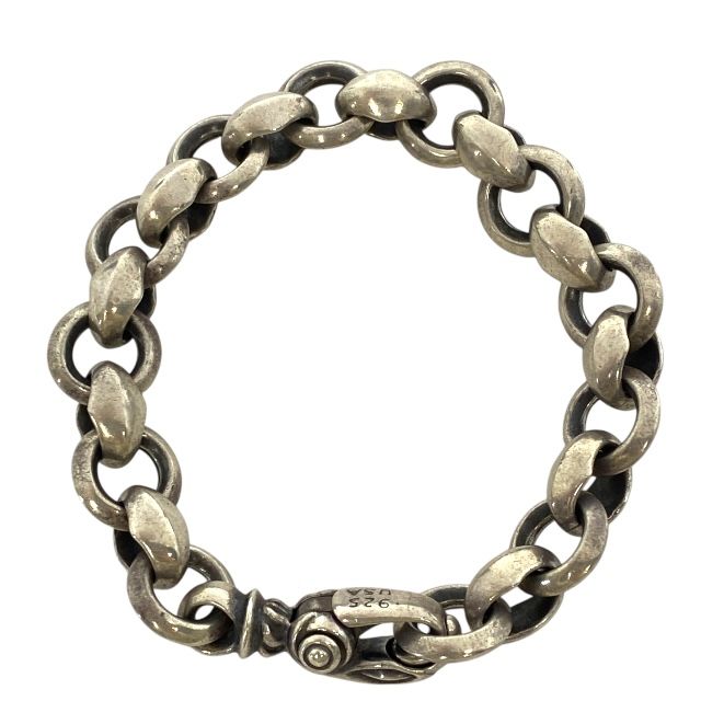 ロンワンズ シルクリンク ブレスレット チェーン シルバー SV925 ロゴ LONE ONES メンズ 人気 定番 感 重厚感 モード