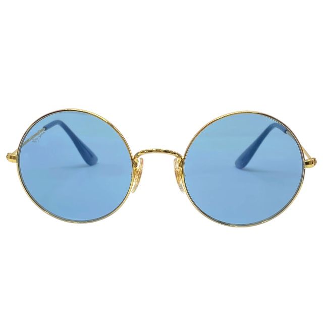 レイバン RB3592 001 F7 50 20 145 サングラス アイウェア ラウンド ゴールド ライトブルー メタル Ray-Ban ユニセックス 人気 定番 感 クラシック 洗練