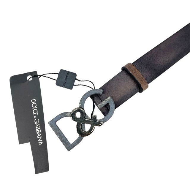 ドルチェ-ガッバーナ ドルガバ BC3735A11861 ベルト DG ロゴ バックル レザー ブラウン DOLCE-GABBANA サイズ100 40 メンズ 人気 定番 上品 感 モード