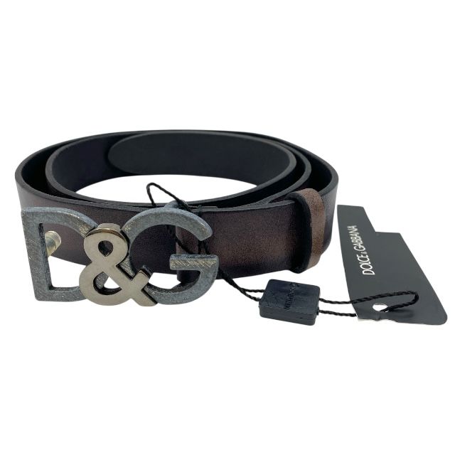 ドルチェ-ガッバーナ ドルガバ BC3735A11861 ベルト DG ロゴ バックル レザー ブラウン DOLCE-GABBANA サイズ100 40 メンズ 人気 定番 上品 感 モード