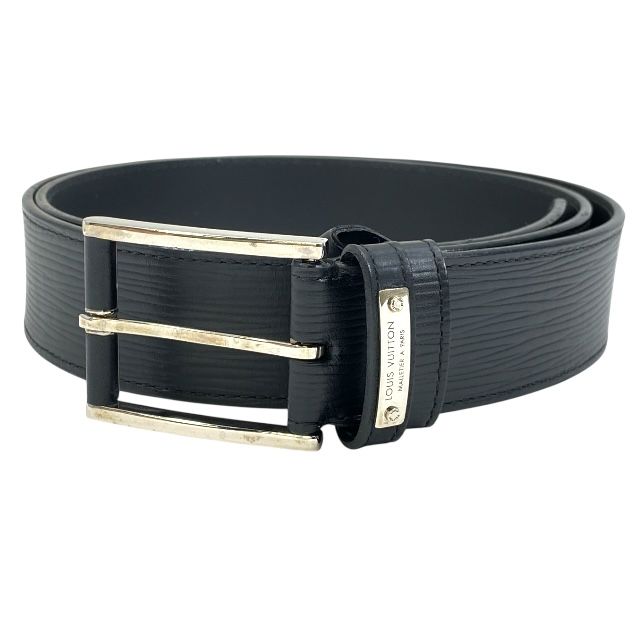 ルイ ヴィトン M9892 ベルト サンチュール レジェンド エピ ノワール ロゴ レザー ブラック LOUIS VUITTON サイズ95 38 メンズ 人気 定番 上品 感 モード