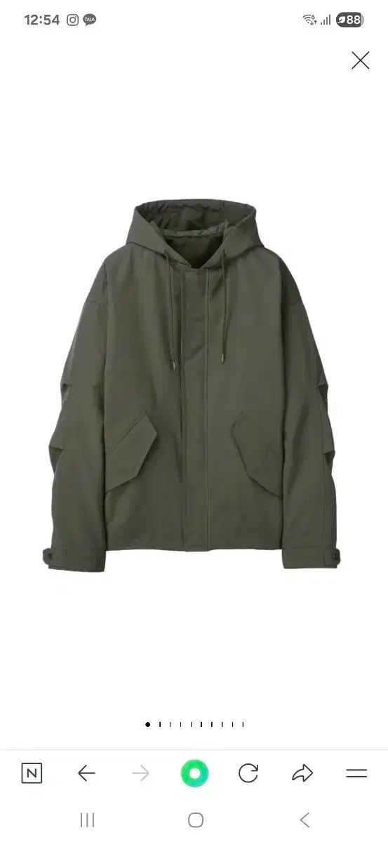 tngt マウンテンパーカー カーキ 2世代 100