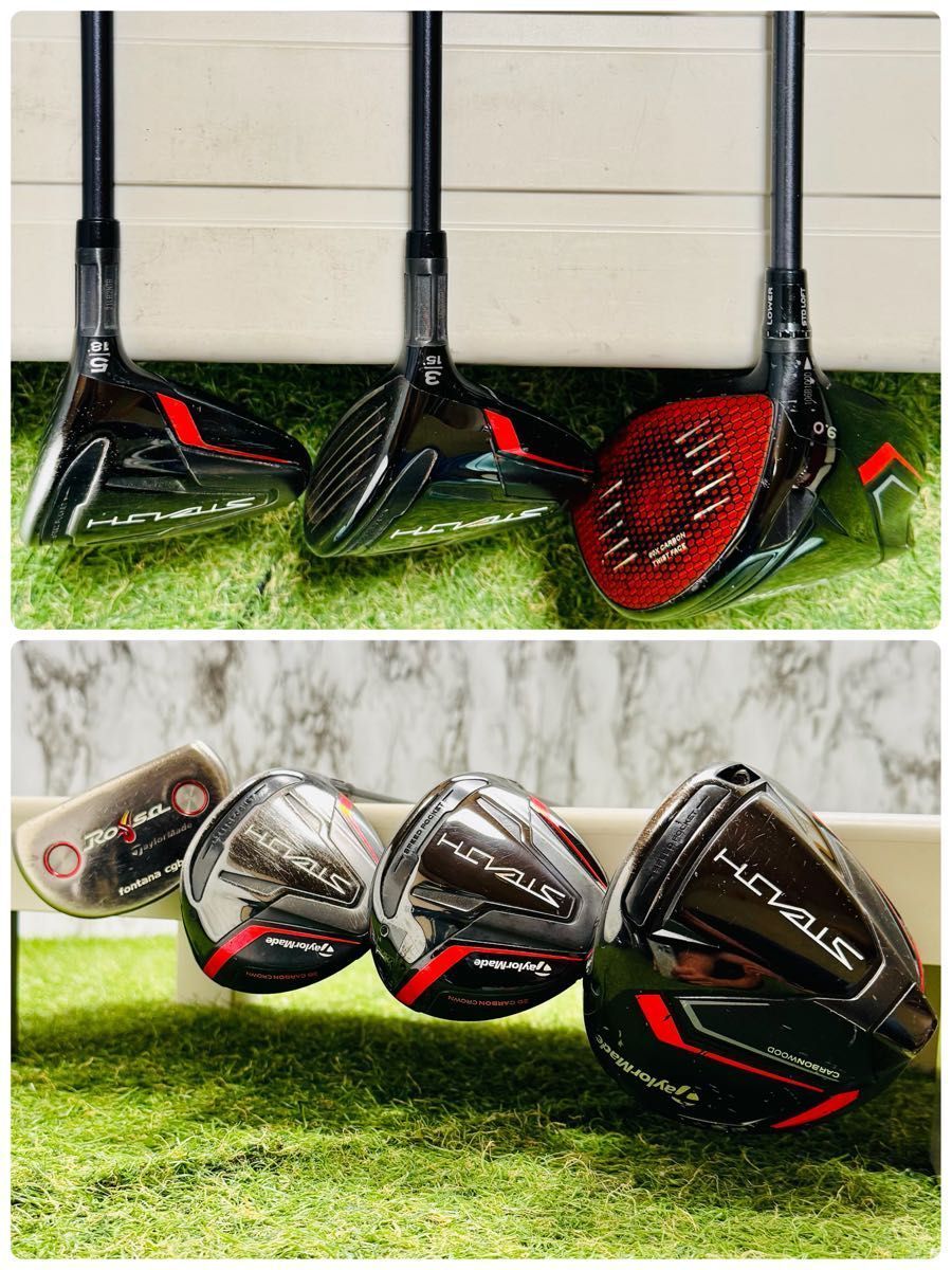 CB無し】初心者推奨 テーラーメイド ステルス メンズゴルフセット 11本