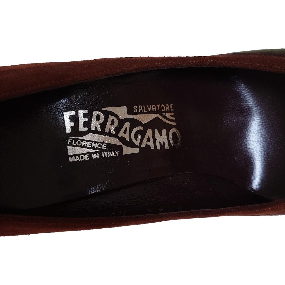  SalvatoreFerragamo サルバトーレフェラガモ パンプス 6 C レディース - ブラウン×ダークブラウン×カーキ ハイヒール パンプス パンプス