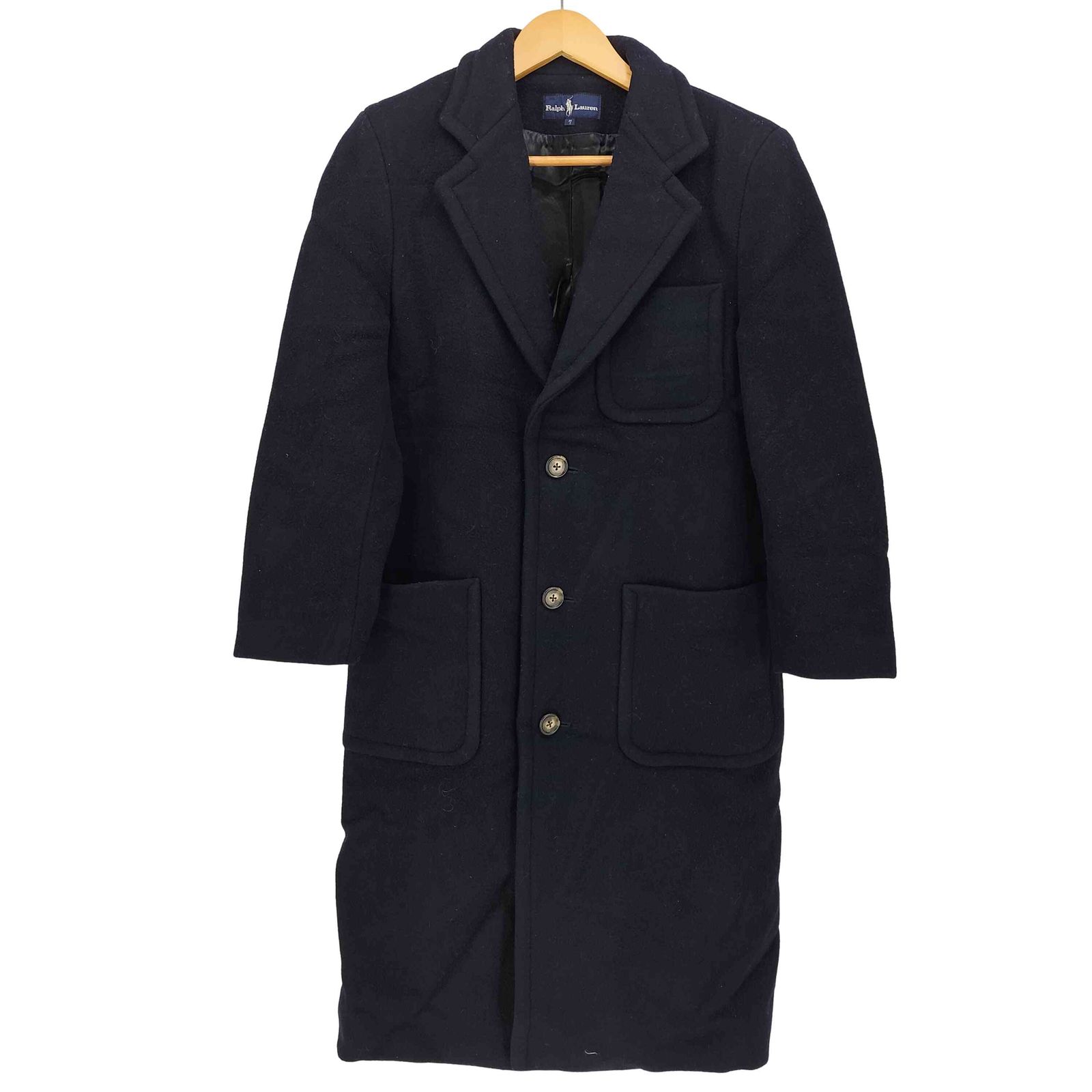 ラルフローレン RALPH LAUREN 80-90S ウール ロング チェスター コート
