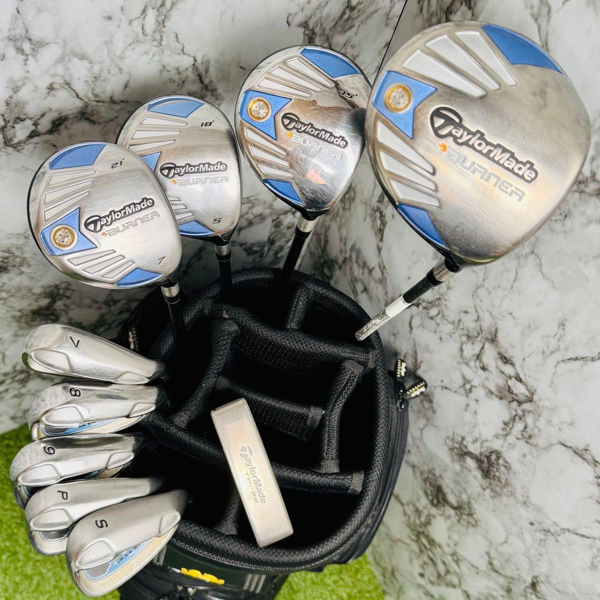 新品バッグ テーラーメイド バーナー レディースゴルフセット 10本 初心者 L ゴルフクラブ レディース クラブセット テーラーメイド バーナー