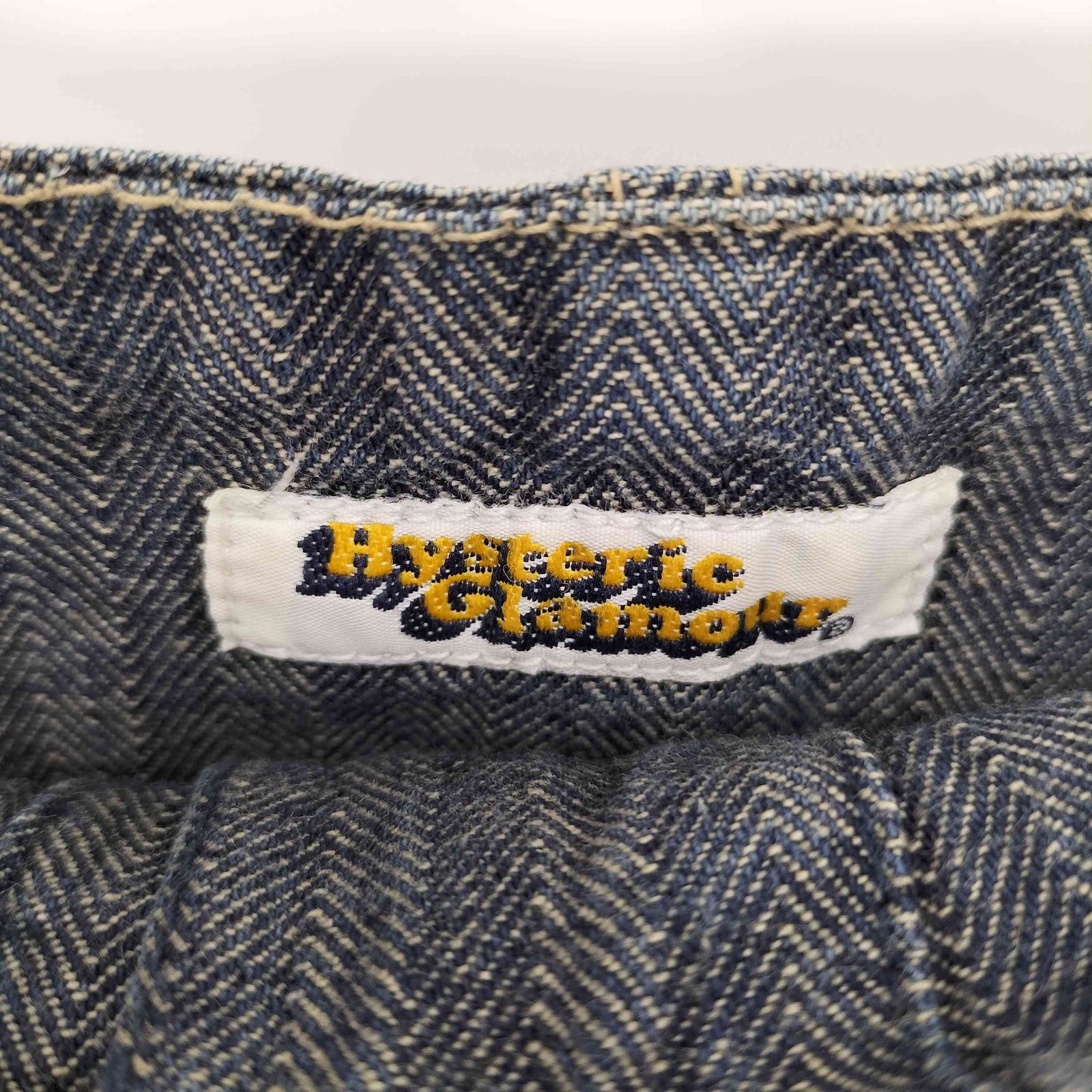 ヒステリックグラマー HYSTERIC GLAMOUR 90-00s ベルトテッド フロントボタン ヘリボーン デニム ロングスカート Y2K レディース GULLKHAN_COM