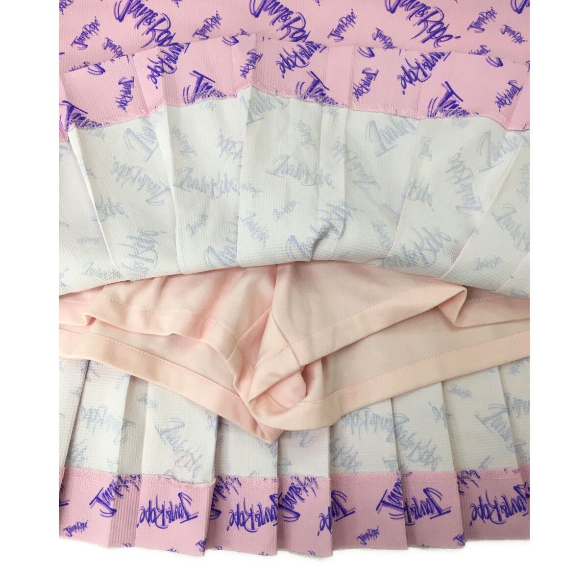 【美品】JUN&ROPE ジュンアンドロペ　レディース　セットアップ　M ピンク JUN&ROPE のゴルフウェアのセットアップ♡ ジュンアンドロペ