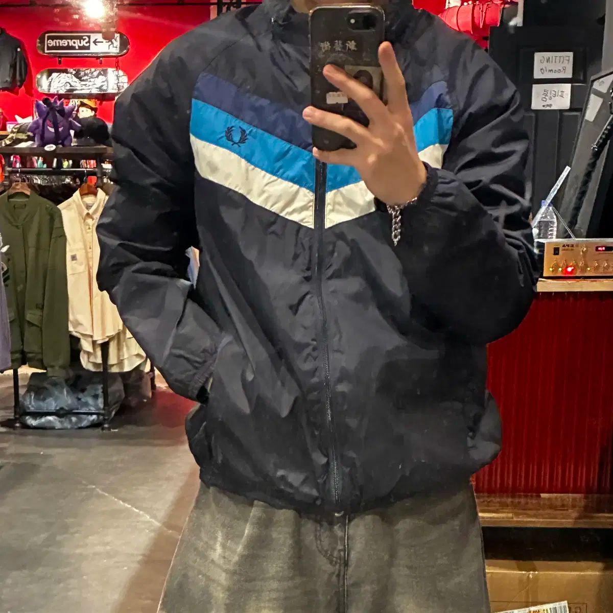 未夢ページ end489) ストア FRED PERRY フレッドペリー ウィンドブレーカー ジャージ