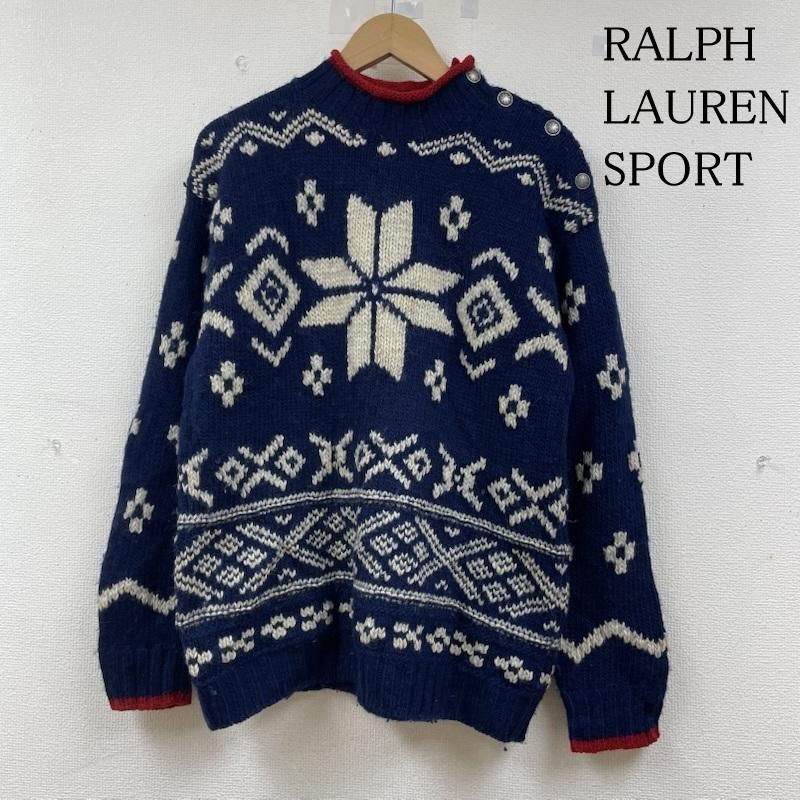 ラルフローレンスポーツ 90s POLO SPORT ノルディック 総柄 ハイネック