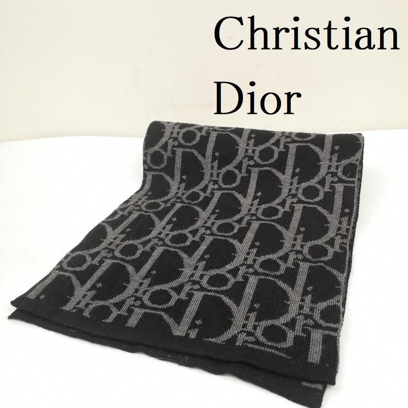 クリスチャンディオール トロッター オブリーク 柄 マフラー メンズ - ISItems 古着 50146237
