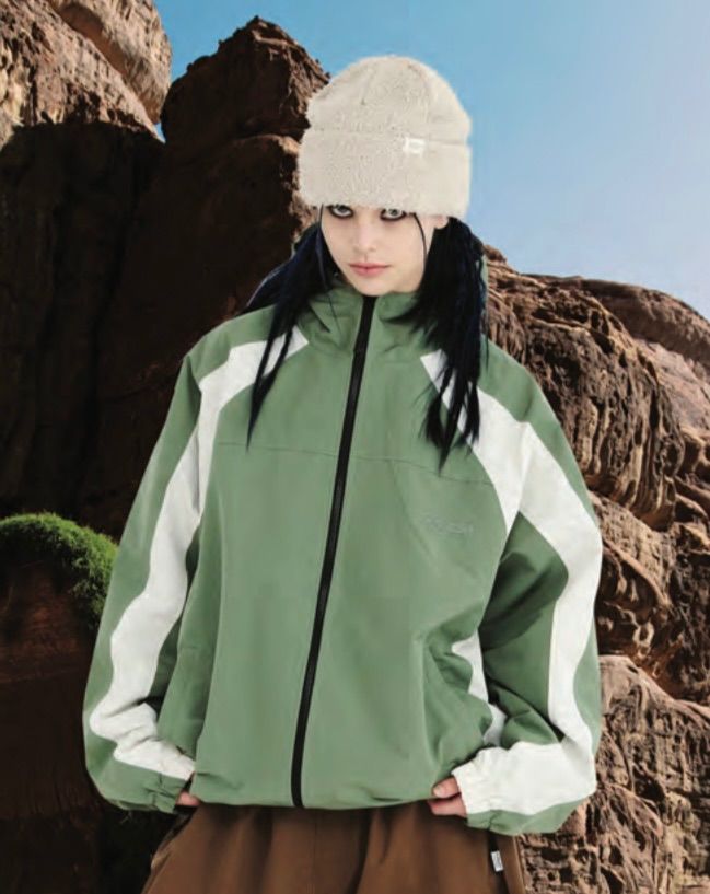 24-25 BSRABBIT FOCUS HOODED JACKET OLIVE XLサイズ