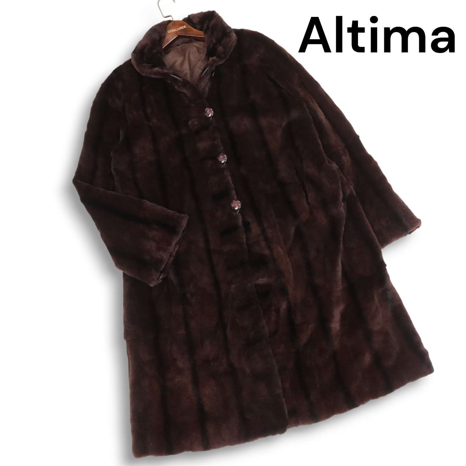 【希少】ウィーゼル　毛皮　ファーコート　アルティマ　 ファーコート　リバーシブル Altima アルティマ リバーシブル♪ シルク × 毛皮 ウィーゼル ファー