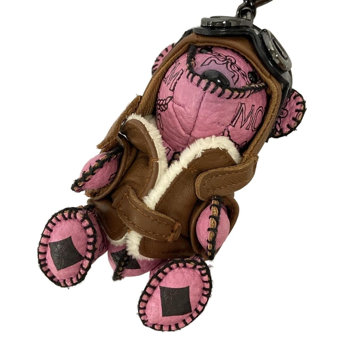 ピンク×ダークブラウン×黒 クマ