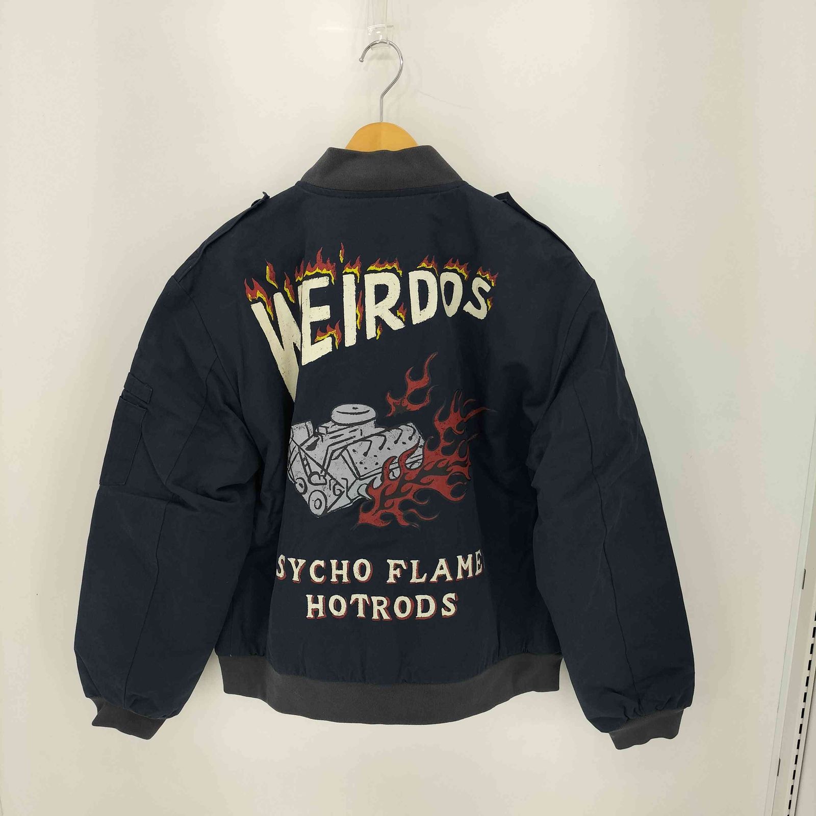 ウィアード WEIRDO PSYCHO FLAMES UTILITY JACKET サイコフレイムス ユーティリティー ジャケット メンズ L